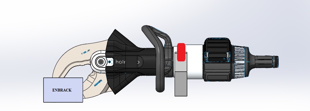 ENBRACK Halterung für Holmatro PCU 60, seitlich liegend