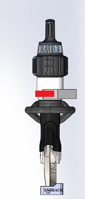 ENBRACK mount for Holmatro PCU 60, upright