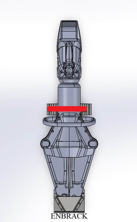ENBRACK Halterung für Weberrescue SP 60 BS, stehend