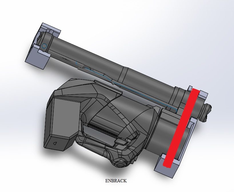 ENBRACK Halterung für Weber RZT 2-1360 E-Force, liegend -ACHTUNG NUR ÄLTERE VERSION-