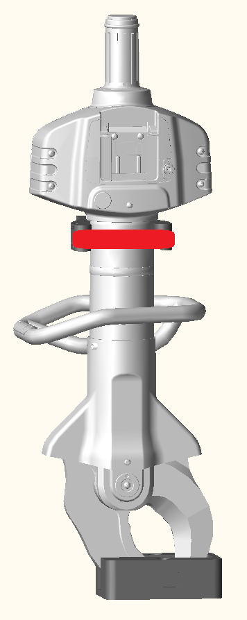 ENBRACK mount for Holmatro CU 5050 i and GCU 5050 i. Upright position