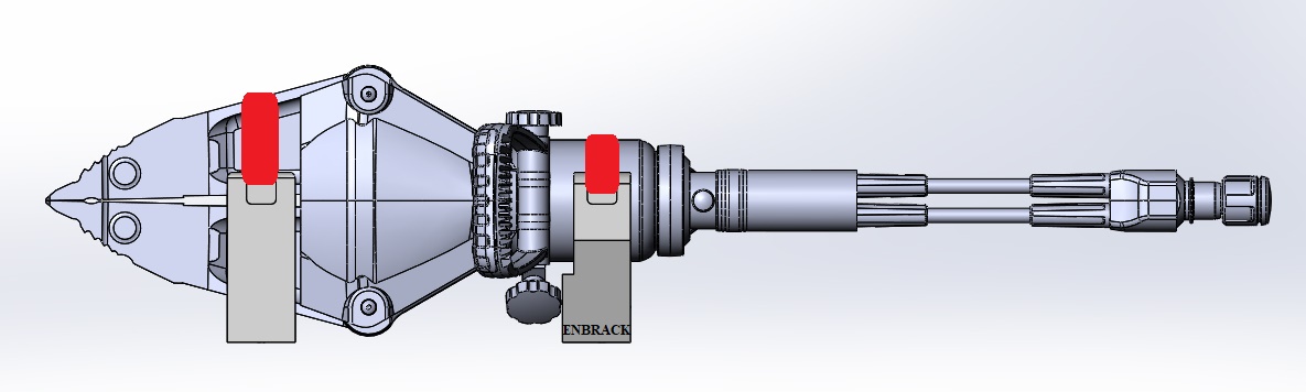 ENBRACK mount for Weberrescue SP 44 AS,SP 44 AS E-Force, horizontally sidewards