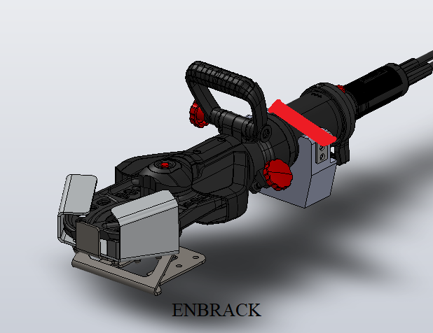 ENBRACK mount for Weber Rescue Cutter RSC 170/RSC 170 E-Force/S-Force, horizontally