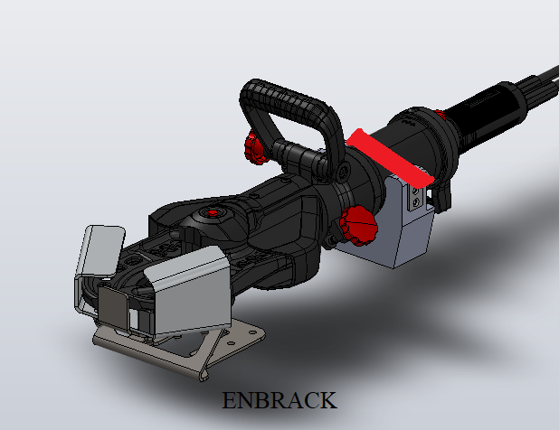 ENBRACK Halterung für Weber Rescue Schneidgerät RSC 170/RSC 170 E-Force/S-Force, liegend