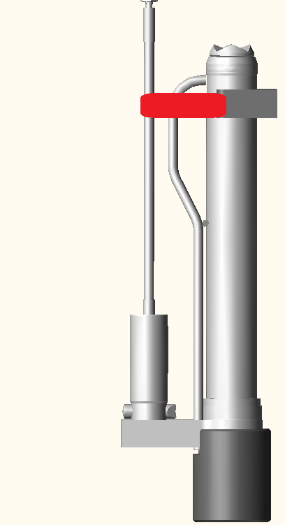 ENBRACK Halterung für Weber Rescue RZT 2-Serie, stehend Steuergriff unten, vorn