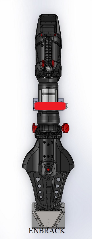 ENBRACK mount for Weber Rescue combination tool SPS 480/ SPS 480 E-Force/S-Force, upright