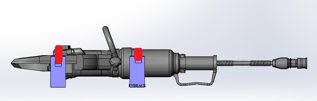 ENBRACK Halterung für Weber Rescue Schneidgerät RSX 185-105, liegend