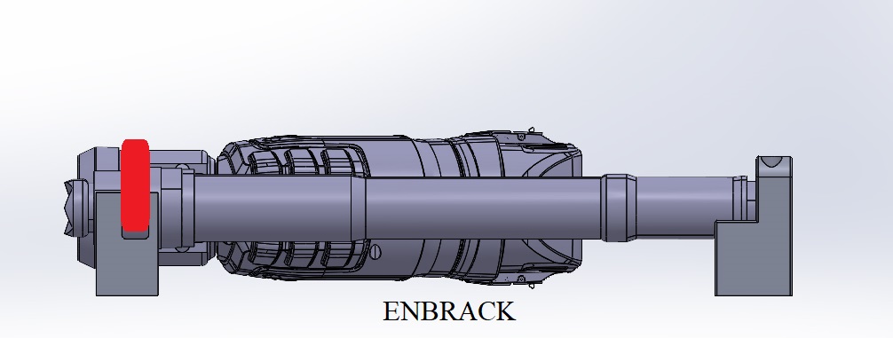 ENBRACK mount for Weber RZT 2-1500 E-Force/Smart Force, horizontally  (NEW VERSION)