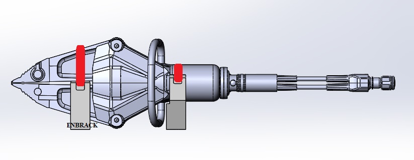 SP54AS-zusammenbau-LH_2 ENBRACK mount for Weberrescue SP 54 AS, horizontally sidewards