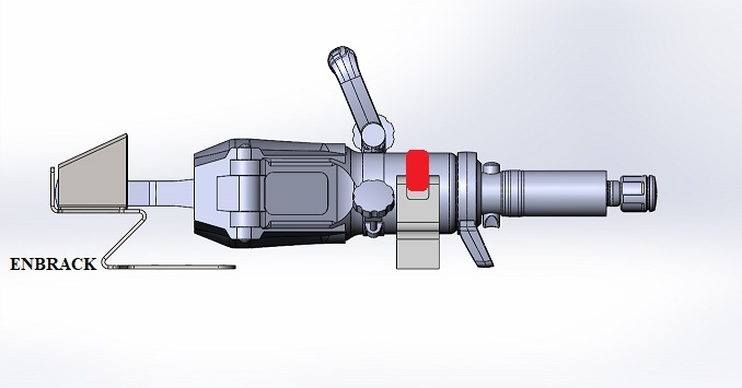 ENBRACK mount for Weberrescue SP 40 C/SP 40 C E-Force, horizontally