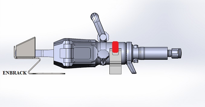 ENBRACK Halterung für Weberrescue SP 40 C/SP 40 C E-Force, liegend