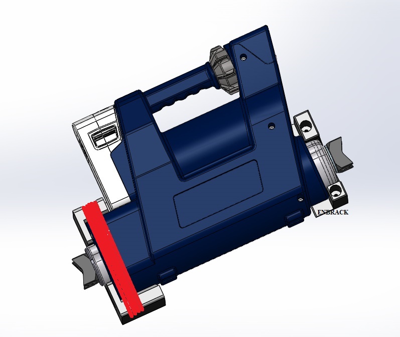 R520-eWXT-zusammenbau-LF4 ENBRACK mount for Lukas Rescue Ram R 520 E3, horizontally