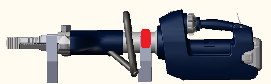 ENBRACK mount for LUKAS Combitool SC357 E2 (E-Draulic) horizontally