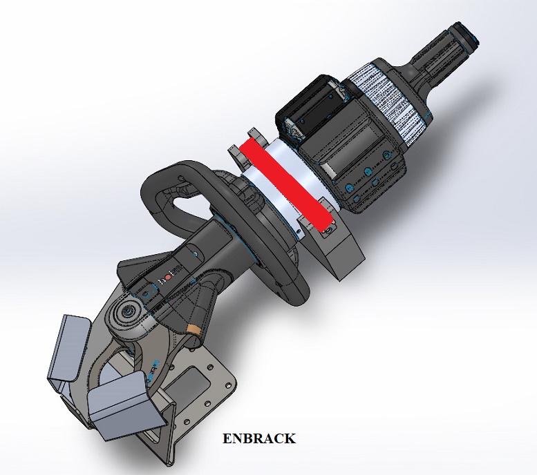 PCU30_zusammenbau-LF_4 ENBRACK mount for Holmatro PCU 30 CL, horizontally