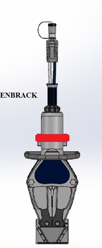 ENBRACK mount for LUKAS Spreader SP 555, upright