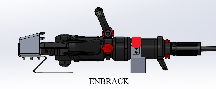 ENBRACK mount for Weber Rescue Cutter RSC 170/RSC 170 E-Force/S-Force, horizontally