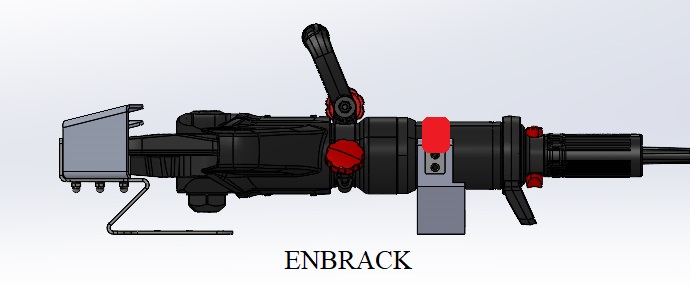 ENBRACK Halterung für Weber Rescue Schneidgerät RSC 170/RSC 170 E-Force/S-Force, liegend