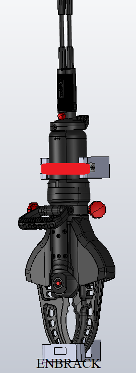 ENBRACK mount for Weber Rescue Cutter RSC 200/RSC 200 E-Force/S-Force, upright