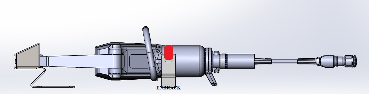 ENBRACK mount for Weberrescue SP 50 BS / SP 50 BS E-Force, horizontally