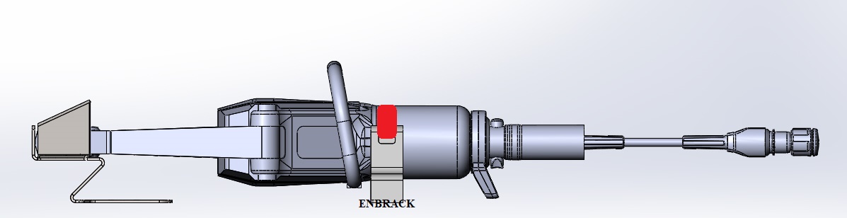 ENBRACK mount for Weberrescue SP 50 BS, horizontally