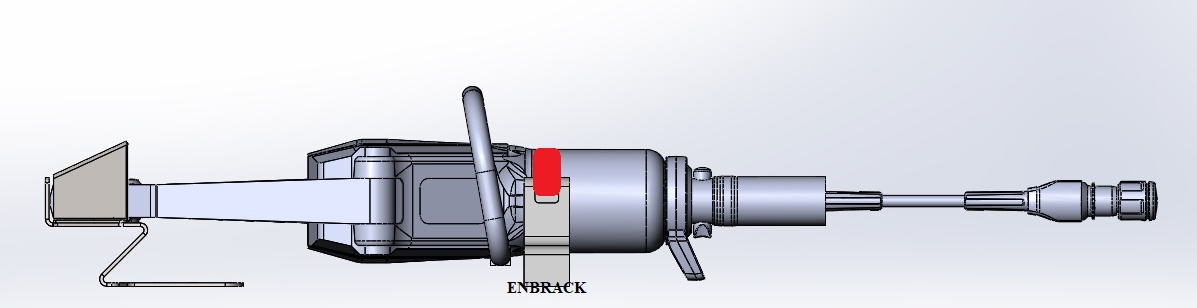 ENBRACK Halterung für Weberrescue SP 50 BS / SP 50 BS E-Force, liegend