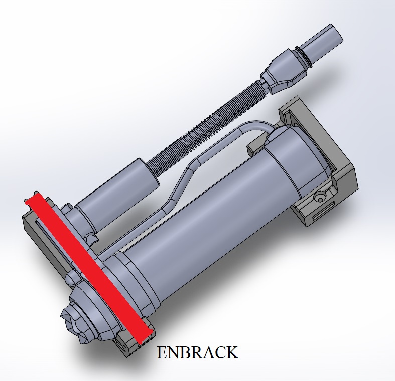 ENBRACK mount for Weber Rescue RZT 3-1310 XL,  horizontally