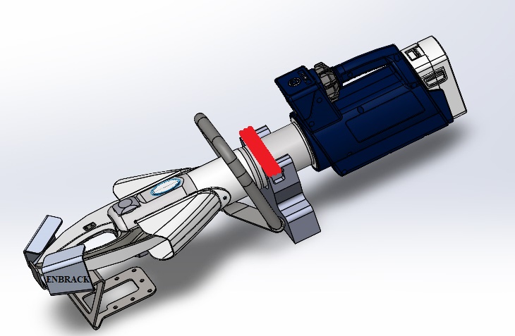 ENBRACK mount for Lukas Schneidgerät S 788 eWXT, horizontally