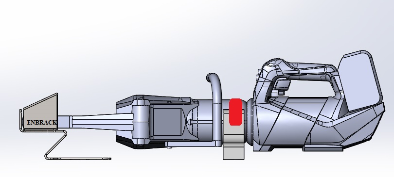 ENBRACK Halterung für Weberrescue SP 44 AS,SP 44 AS E-Force, liegend