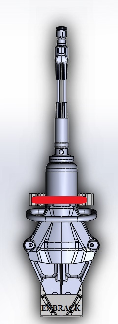 SP84CS-zusamenbau-S1 ENBRACK mount for Weberrescue SP 84 CS, upright