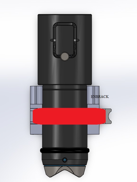ENBRACK mount for Extencion Pipe TRE 04, horizontally&upright