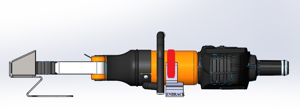 ENBRACK mount for  Holmatro GSP 5240 EVO, horizontally