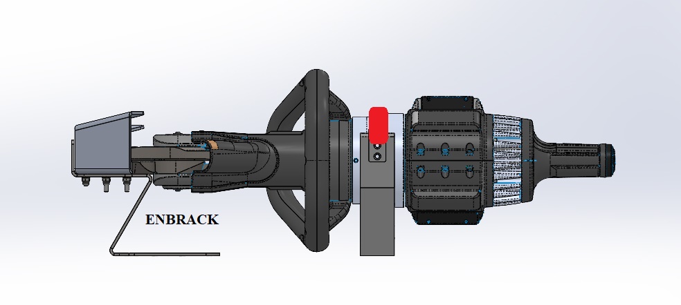 ENBRACK mount for Holmatro PCU 30 CL, horizontally