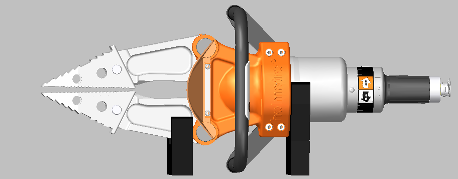 2016-03-22-23_10_04 ENBRACK mount for Holmatro SP 4240/41. Horizontally on the side