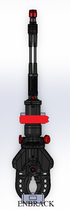 ENBRACK mount for Weber Rescue Cutter RSC 170/RSC 170 E-Force/S-Force, upright