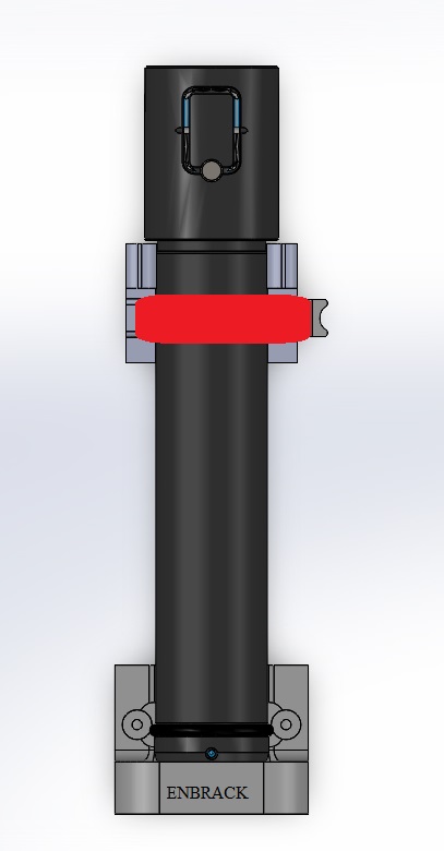 ENBRACK mount for Extencion Pipe TRE 05, horizontally&upright