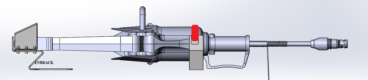 ENBRACK Halterung für Weberrescue SP 43 XL, liegend