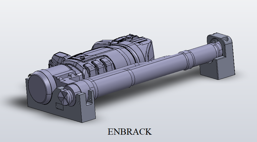 ENBRACK mount for Weber RZT 2-1500 E-Force/Smart Force, horizontally  (NEW VERSION)