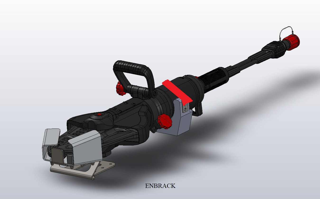 ENBRACK Halterung für Weber Rescue Schneidgerät RSC 200/RSC 200 E-Force/S-Force, liegend