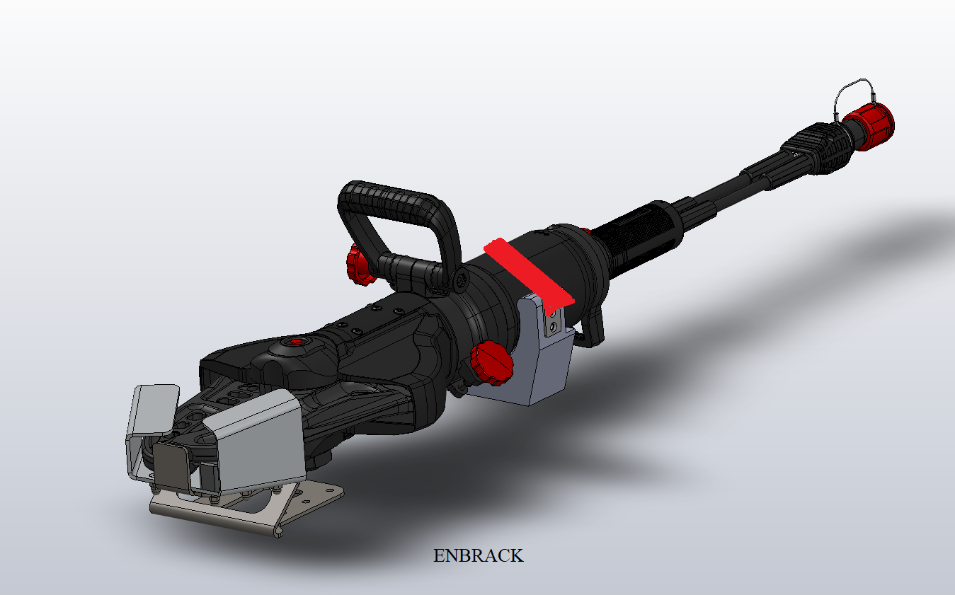 311-003-RSC-200-EF-SF-LF-02 ENBRACK Halterung für Weber Rescue Schneidgerät RSC 200, liegend