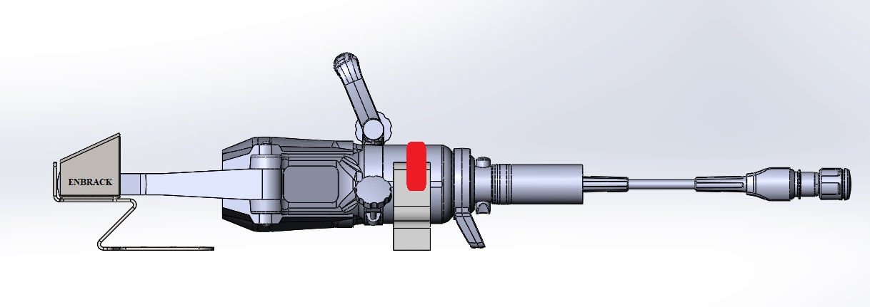ENBRACK mount for Weberrescue SP 44 AS,SP 44 AS E-Force, horizontally