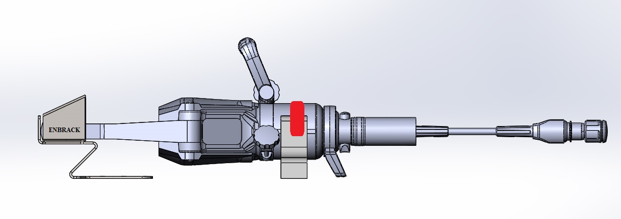 ENBRACK Halterung für Weberrescue SP 44 AS,SP 44 AS E-Force, liegend