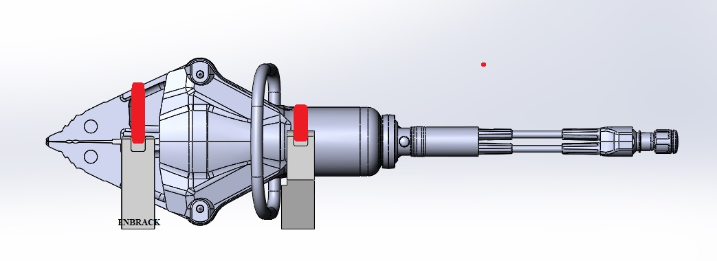 ENBRACK Halterung für Weberrescue SP 84 CS / SP 84 CS E-Force, liegend seitlich