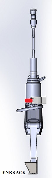 ENBRACK mount for Weberrescue SP 50 BS / SP 50 BS E-Force, upright