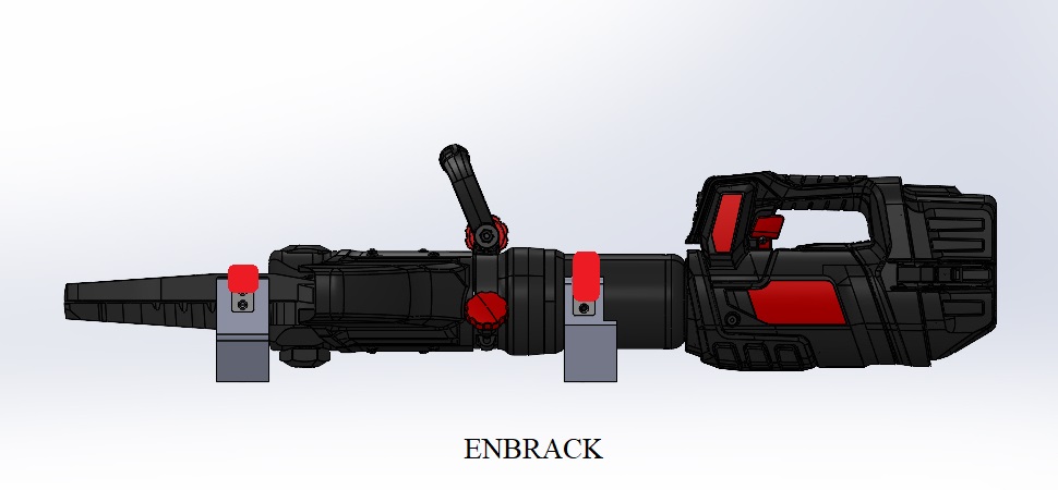 ENBRACK mount for Weber Rescue Cutter RSC F7, RSC F7 E-Force/S-Force, horizontally 