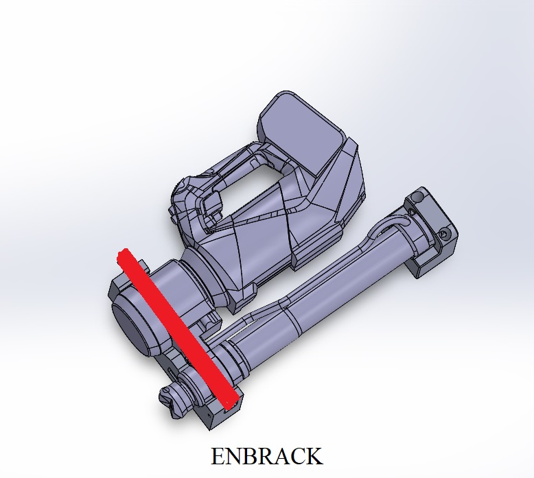 ENBRACK Halterung für Weber Rescue RZ 1-910 E-Force, RZ 1-910 Smart-Force,  liegend, ab Baujahr 01/2024 