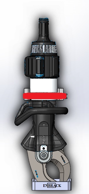 PCU50-zusammnebau-stehend1 ENBRACK Halterung für Holmatro PCU 50, stehend