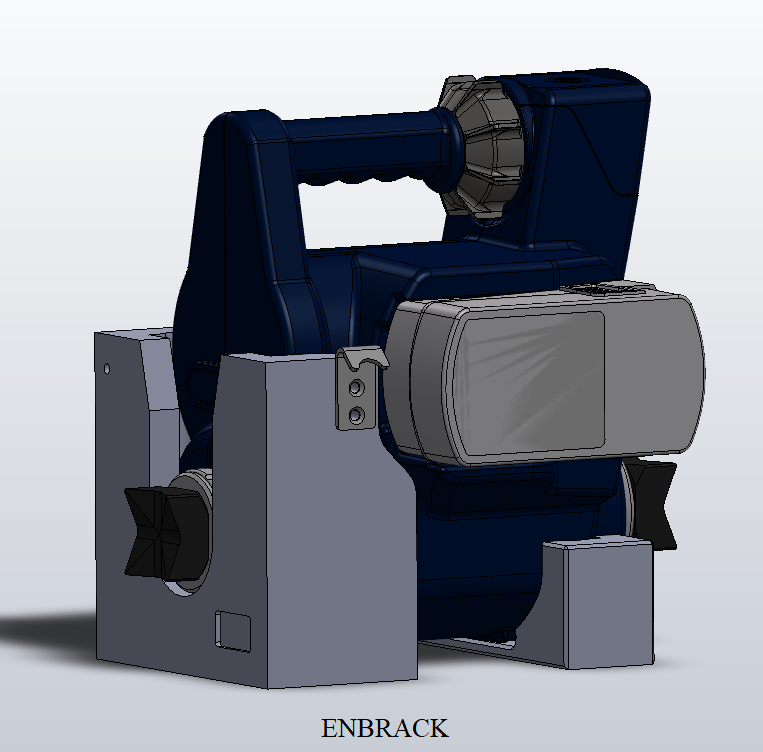 ENBRACK mount for Lukas Rescue Ram R 320 e3,  horizontally sidewards