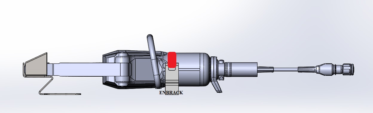 ENBRACK mount for Weberrescue SP 64 BS / SP 64 BS E-Force, horizontally