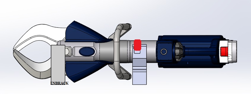 ENBRACKmount for Lukas Cutter S 789 E3, horizontally sidewards