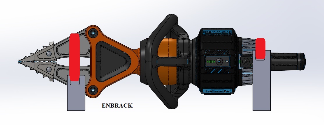 ENBRACK mount for Holmatro PSP 40 CL, horizontally sidewards